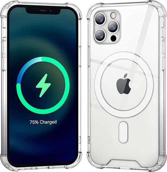 Foto: Shockproof magnetische bumper hoesje compatibel met magsafe geschikt voor apple iphone 13 pro max schokbestendig sterkste magneet geschikt voor met magnetische ring telefoonhouders