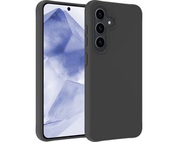 Hoesje - Geschikt voor Samsung Galaxy A55 - Sterk & Shockproof - Siliconen Case - Hoes Cover - Telefoonhoes - Zwart