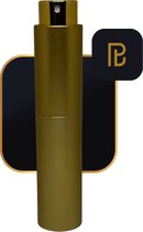 PerfumeBuddy - The Big Buddy® - Parfum Verstuiver Navulbaar - 10ML - Mini Parfum Flesje - Reisflesje - Met Pompje - Matt Goud
