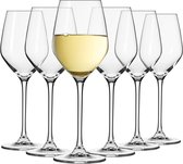 Kleine witte wijnglazen, set van 6, 200 ml, Splendour collectie, perfect voor thuis, restaurants en feestjes, vaatwasmachinebestendig