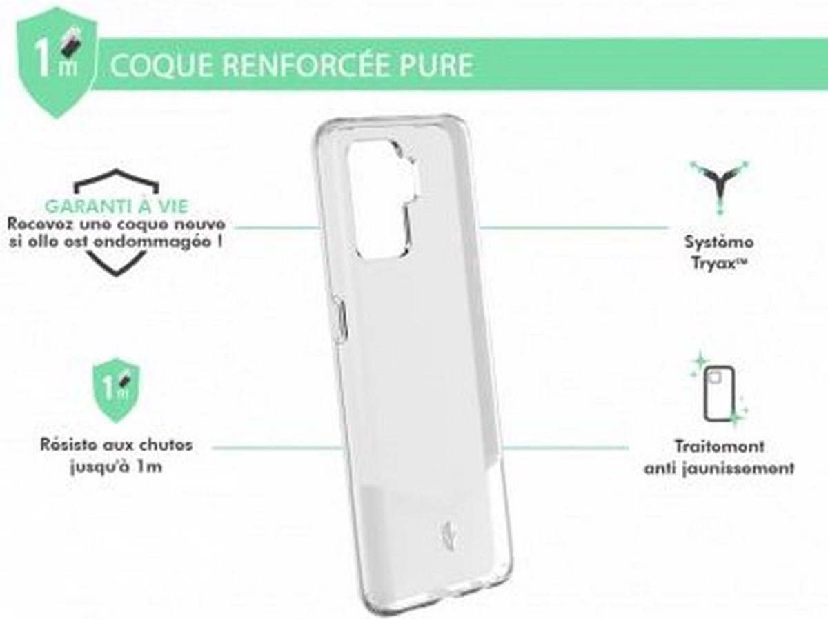 Force Case, Versterkte behuizing voor Oppo A94 5G PURE, Transparant