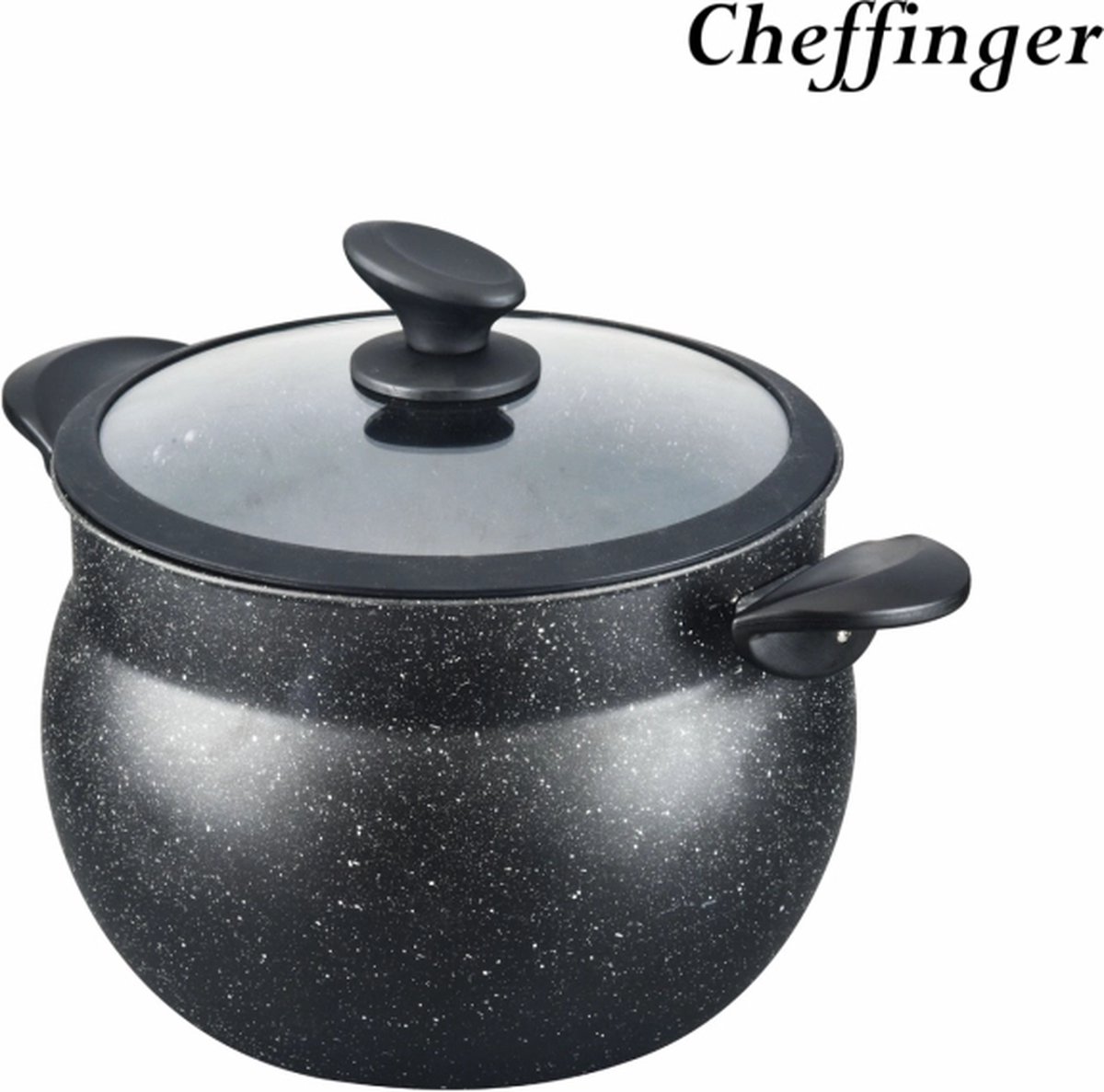 Cheffinger CF-COUS12: Couscouspot met marmercoating van 12 liter