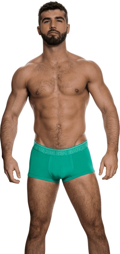 Garçon Courtside Green Trunk - MAAT S - Heren Ondergoed - Boxershort voor Man - Mannen Boxershort