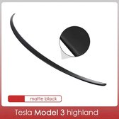 Tesla Model 3 Highland Performance Spoiler Achterklep Mat Zwart Accessoires Nederland België