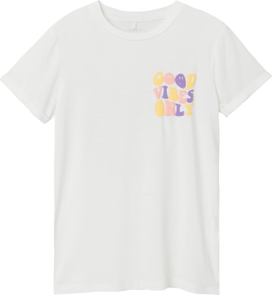 Name it t-shirt meisjes - ecru - NKFhroovy - maat 116