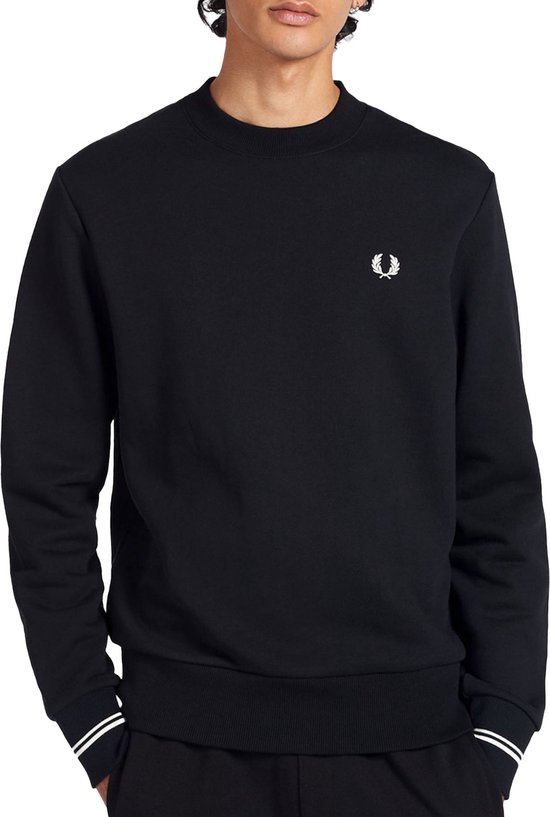 Sweatshirt Fredperry Col Rond Noir - Fashion Wear - Adulte
