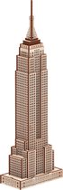 M. Playwood Empire State Building - Puzzle 3D en bois - Kit de construction en bois - DIY - Artisanat - Miniature - 101 pièces