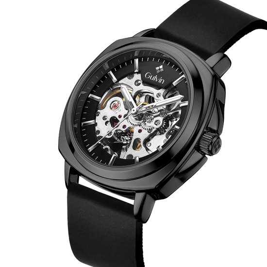 Montre de luxe Gulvin noire