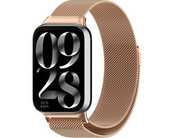 Strap-it Milanese band met magneetsluiting - geschikt voor Xiaomi Redmi Watch 6 / Redmi Watch 6 Active / Redmi Watch 6 Lite / Redmi Watch 5 / Redmi Watch 4 / Xiaomi Smart Band 10 Pro / Smart Band 9 Pro / Smart Band 8 Pro - rosé goud