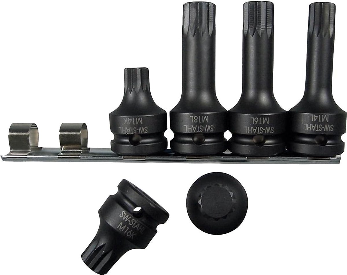 SW-Stahl 10195L chassisgereedschapset XZN 6-delig, 1/2"