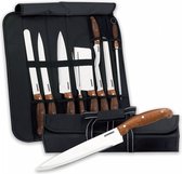 Herzberg HG -K9W : Set de couteaux 9 Pieces avec sac de transport enroulable