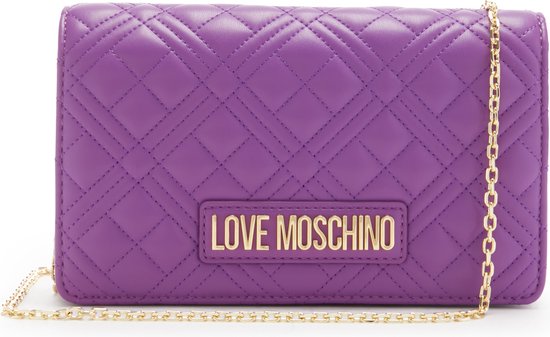 Love Moschino Quilted Bag Dames Handtas Kunstleer - Paars