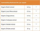 Mushroom Mix - Charlotte Labee Supplementen - 60 capsules