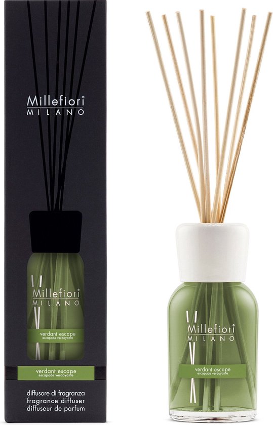 Millefiori Milano Bâtons parfumés 500 ml - Évasion Verdoyante