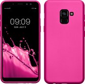 kwmobile telefoonhoesje geschikt voor Samsung Galaxy A8 (2018) - Hoesje voor smartphone - Back cover in metallic roze