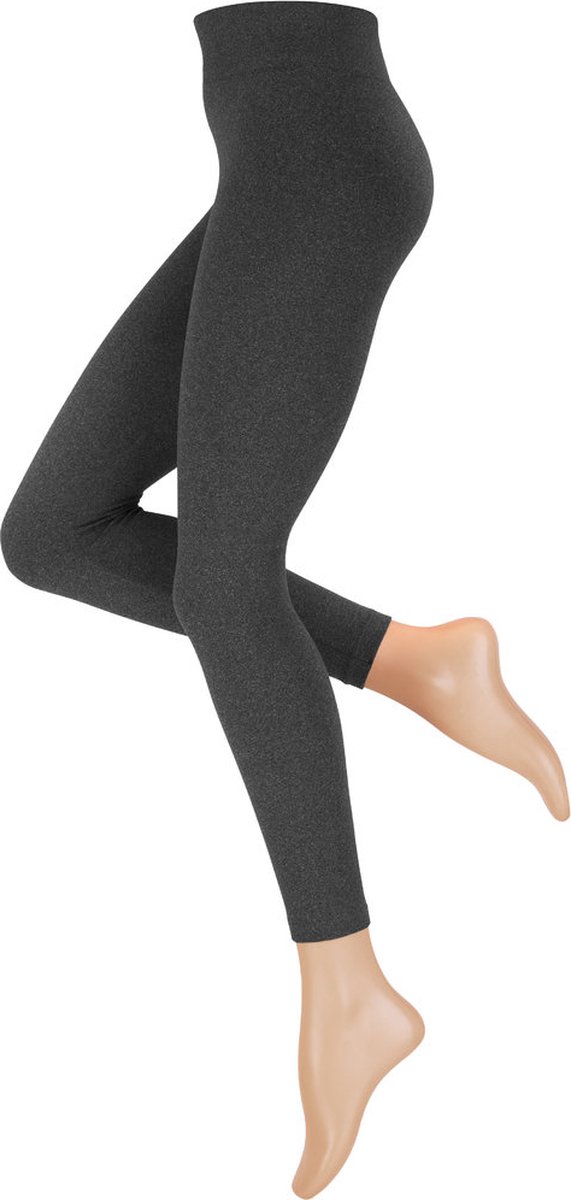 Calzera Thermo Legging - Seamless - Dames Naadloze Thermo Legging - Warme Leggings - Thermische Legging - Gevoerde Leggings - Grijs - Maat M/L 40/42