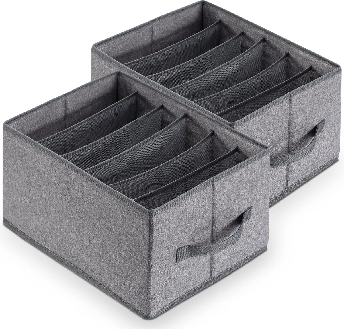UMDONX Kast Organizer kledingkast, opbergsysteem, kledingkast, voor garderobe, keuken, woonkamer, waskeuken (Wit, 3 stuks
