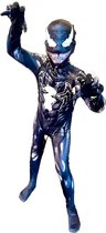 Superheldendroom - Venom - 110/116 (4/5 Jaar) - Verkleedkleding - Superheldenpak