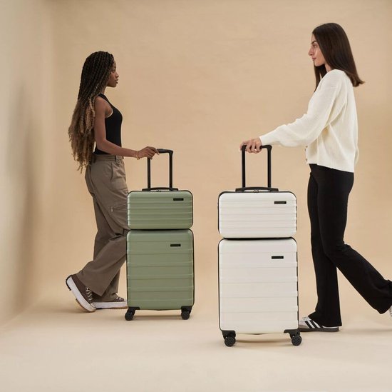 Cabin Max Anode 55x40x20cm Cabin Luggage Trolley, 4 Wheels Hard Shell Shell Case, Lightweight, Combination Lock, 40L, Endless Sea