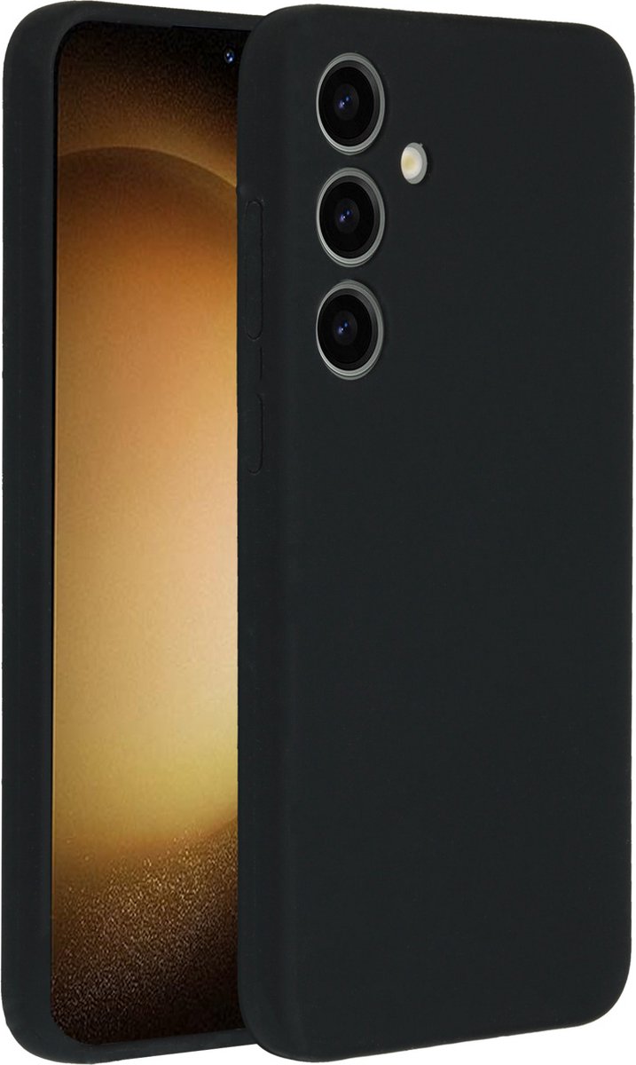 Accezz Liquid Silicone Backcover Samsung Galaxy S24 Plus Zwart