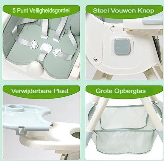 Baby Eetstoel - Baby Stoel - Kinder Eetstoel van LifeGoods — afbeelding 3