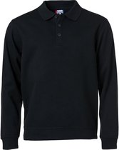 Clique Basic Polo Sweater 021032 - Zwart - 5XL