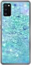 Geschikt voor Samsung Galaxy A41 hoesje - Blauw - Licht - Abstract - Siliconen Telefoonhoesje