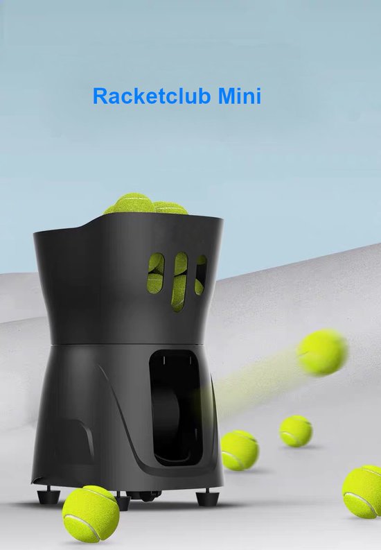 Foto: Racketclub mini eenvoudige ballenmachine om slagen te trainen