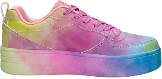 Skechers Court High - Electric Remix Sneakers Laag - roze - Maat 38