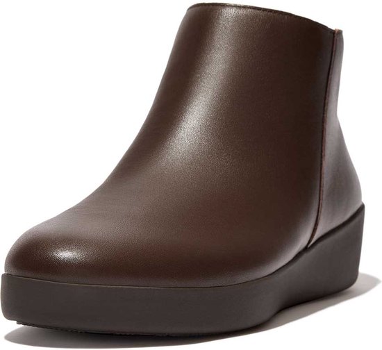FitFlop Sumi Ankle Boot - Leather BRUIN - Maat 38