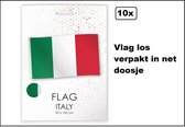 10x Vlag Italie 90cm x 150cm - thema feest fun verjaardag