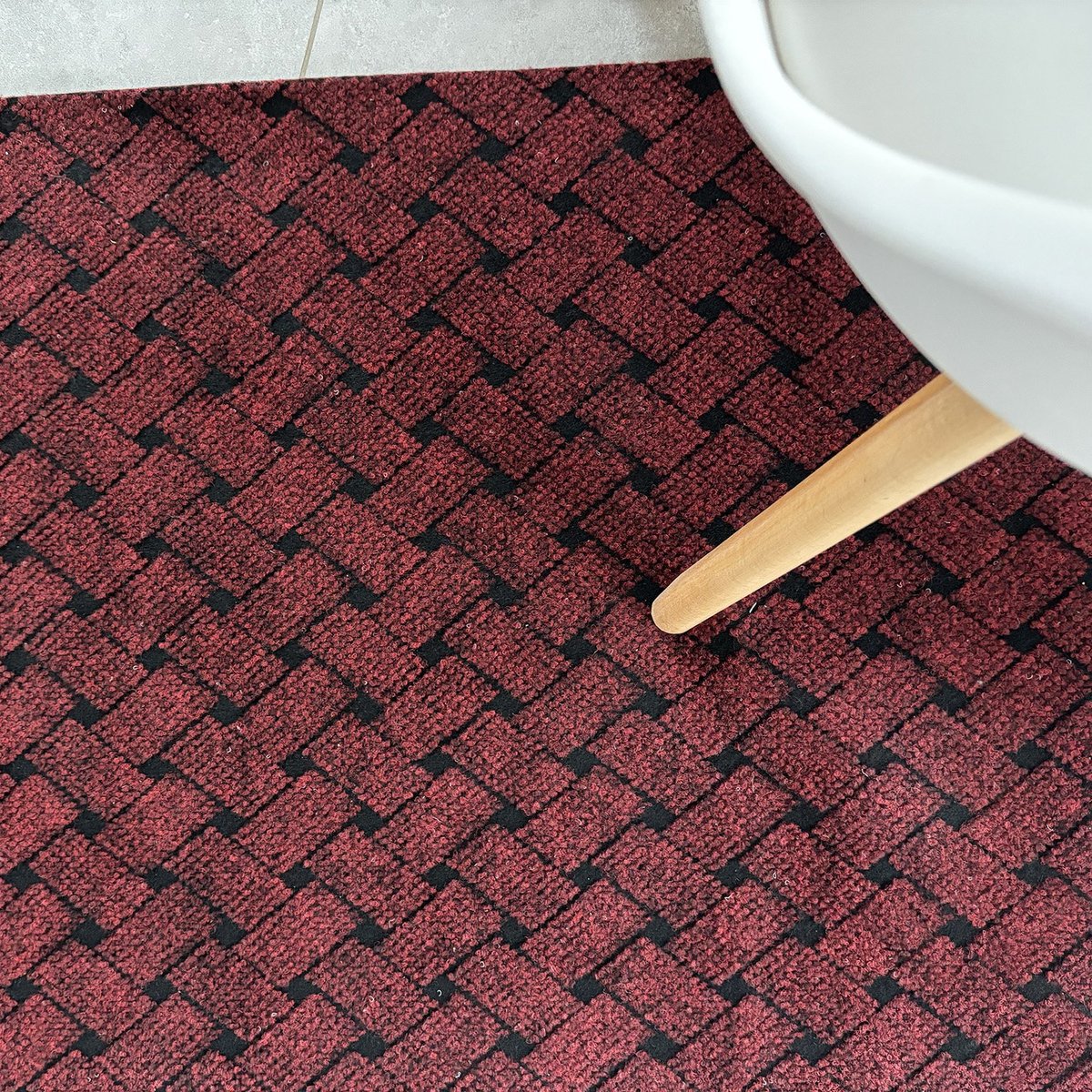 JYG Vloerkleed UNION - Keukenmat - Keukenloper - Anti Slip - 66x150cm - BORDEAUX