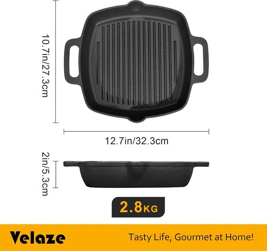 Cast Iron 4 liter gietijzeren braadpan