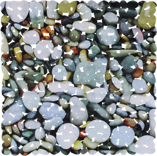 Badsteenmatten diatomeeënaarde badmat snel waterdrogend, super absorberende diatomeeënaarde mat met antislip voor badkamervloer, keuken absorberende pad, 39 x 60 cm, grijs, hard, gegraveerd