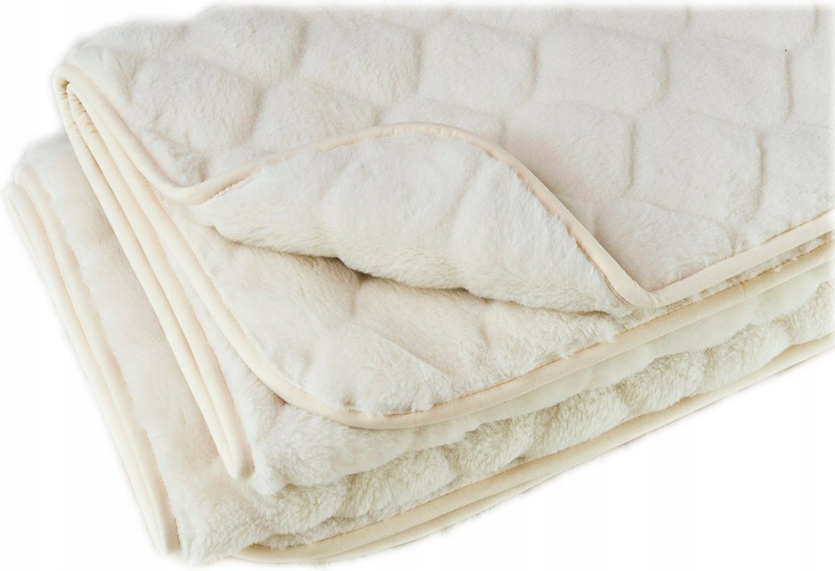 Dekbed 100% Wol - Dubbelzijdig - Puur Australische Merino & Kamelen Wol Blend CARO – Wit Premium Wollen Deken OnceDoce® 2 x 460 g/m² - Warm Ademend Zacht – Woolmark ® Keurmerk - Wasbaar – 220x200cm