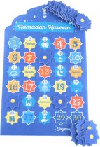 Orange85 Ramadan Kalender - Mubarak - Aftelkalender - Blauw - Sterren