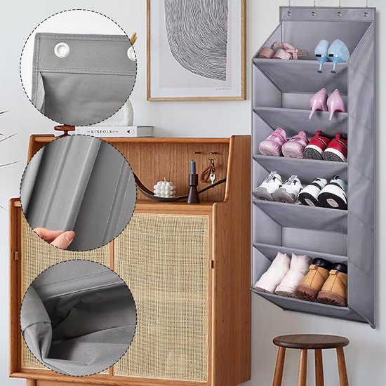 Schoenenrek Deur Binnenkant CAGAYA 10-delig Schoenenrek Over De Deur – Zwart Gaasweefsel, X-structuur, 54x20x151 Cm, Ruimte Voor Tot 30 Paar Schoenen Opbergrek Schoenen Kast Schoenenrek Deur Binnenkant CAGAYA 10-delig Schoenenrek Over De Deur – Zwart Gaasweefsel, X-structuur, 54x20x151 Cm, Ruimte Voor Tot 30 Paar Schoenen Opbergrek Schoenen Kast