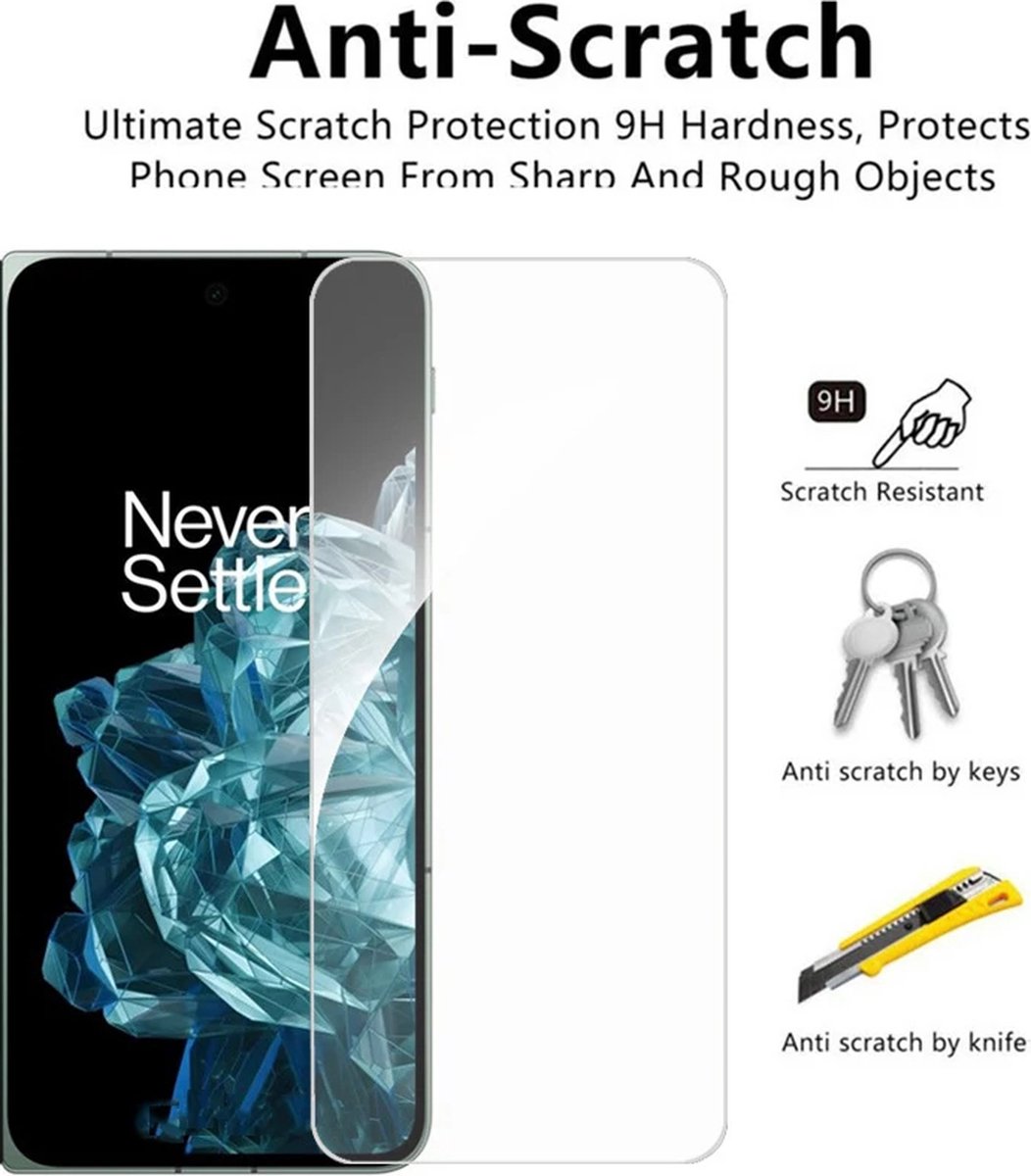 ProGuard OnePlus Open 9H 2.5D Glazen Screen Protector 2 st.