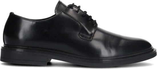Sacha - Homme - Chaussures à lacets en cuir noir - Taille 46