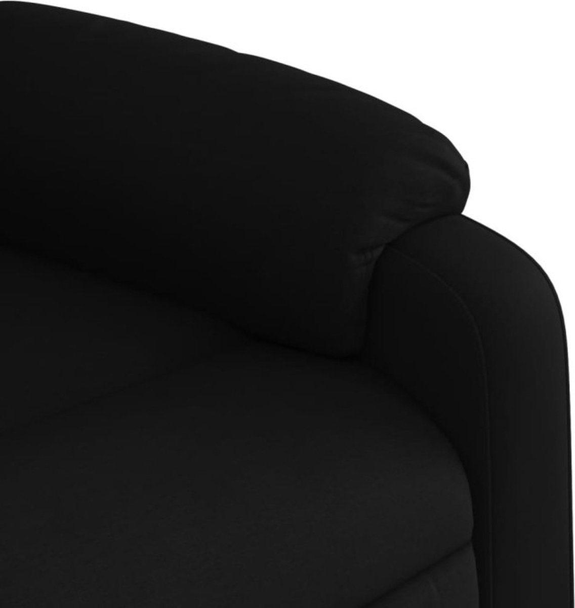 Afbeelding 3 van vidaXL Sta-op-massagestoel Verstelbaar Stof Zwart