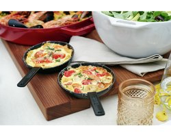 Staub Koekenpan Zwart - ø 12 cm / 150 ml - Geëmailleerde anti-aanbaklaag