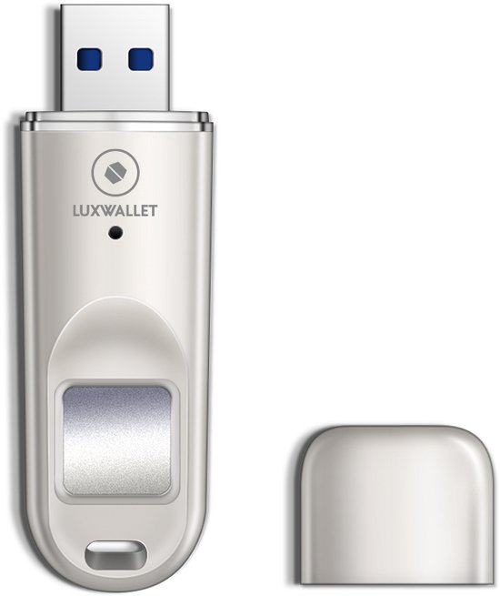 LUXWALLET SecureTouch– USB 3.0 Flashdrive Met Wachtwoord – 64GB USB Stick - Beveiligd – Geschikt voor o.a. Crypto / Bitcoin wachtwoorden