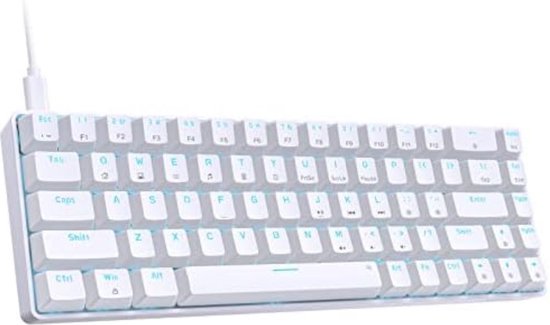 Gaming Toetsenbord 60% - Gaming Keyboard 60% - Gaming Toetsenbord 60 Procent - Gaming Toetsenbord Meganisch - Bruin