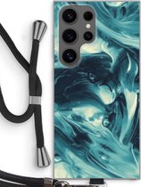 Case Company® - Coque Samsung Galaxy S24 Ultra avec cordon - Dreaming About Whales - Coque de téléphone avec cordon Zwart - Protection sur tous les côtés et sur le bord de l'écran