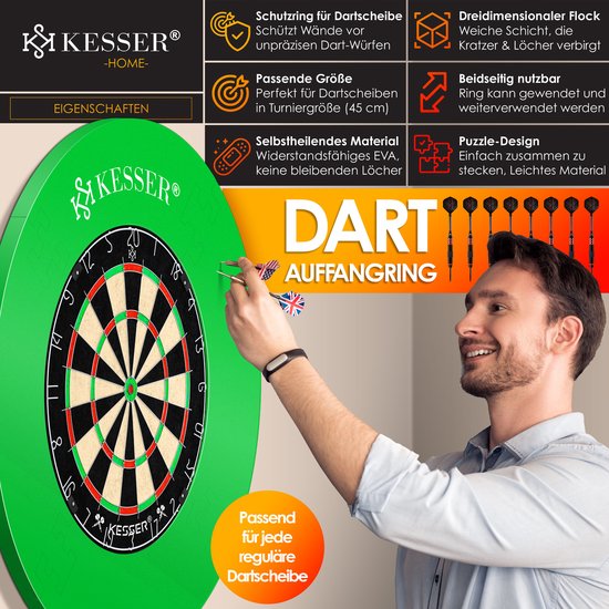 KESSER® Dartbord Surround Groen - Dart Surroundring - Darts Surround Ring bescherming van KESSER® — afbeelding 4