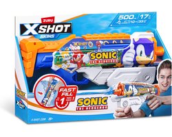 foto van ZURU - XSHOT - Water - Fast-Fill Skins Sonic The Hedgehog Hyperload Water Blaster van ZURU