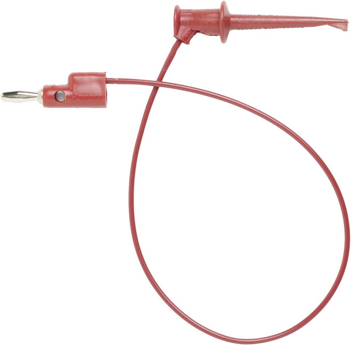 Pomona Electronics 3782-24-2 Meetsnoer Banaanstekker 4 mm Krokodilklem 0.60 m Rood 1 stuk(s)