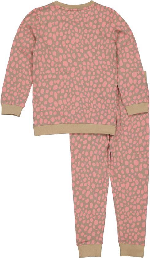 Quapi meisjes pyjama Puck aop Pink Leopard