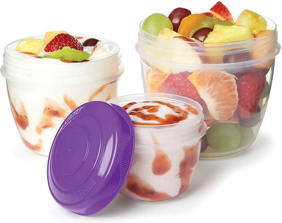 Yoghurt To Go, ronde bakjes, 45x35x25 cm