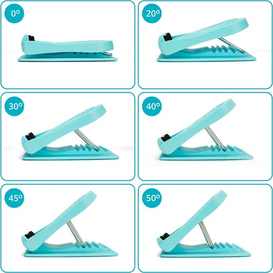 2 Stuks Verstelbare Schuine Plank Voor Kuitstrekken – 31x15,5x19,5 Cm – Compact, Draagbaar, Voor Thuis, Kantoor En Sportschool